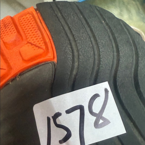 New Balance Charcoal and Tangerine Athletic Shoes - Picture 9 of 9